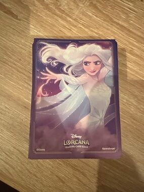 Disney Lorcana Elsa Trading Card Sleeves- Purple Ice Design